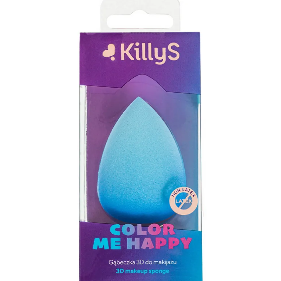 KillyS Color Me Happy gąbeczka 3D do makijażu Niebieska