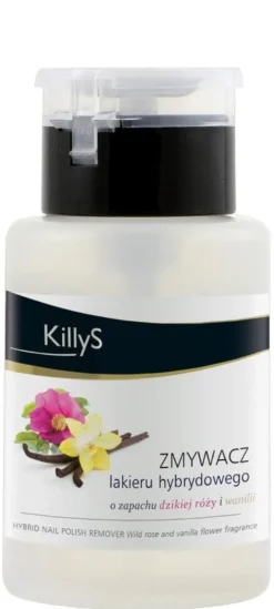 KillyS Zmywacz do lakieru hybrydowego Dzika Róża & Wanilia 150ml