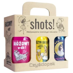 LaQ Czyściopak Shots! zestaw żeli pod prysznic 6x100ml
