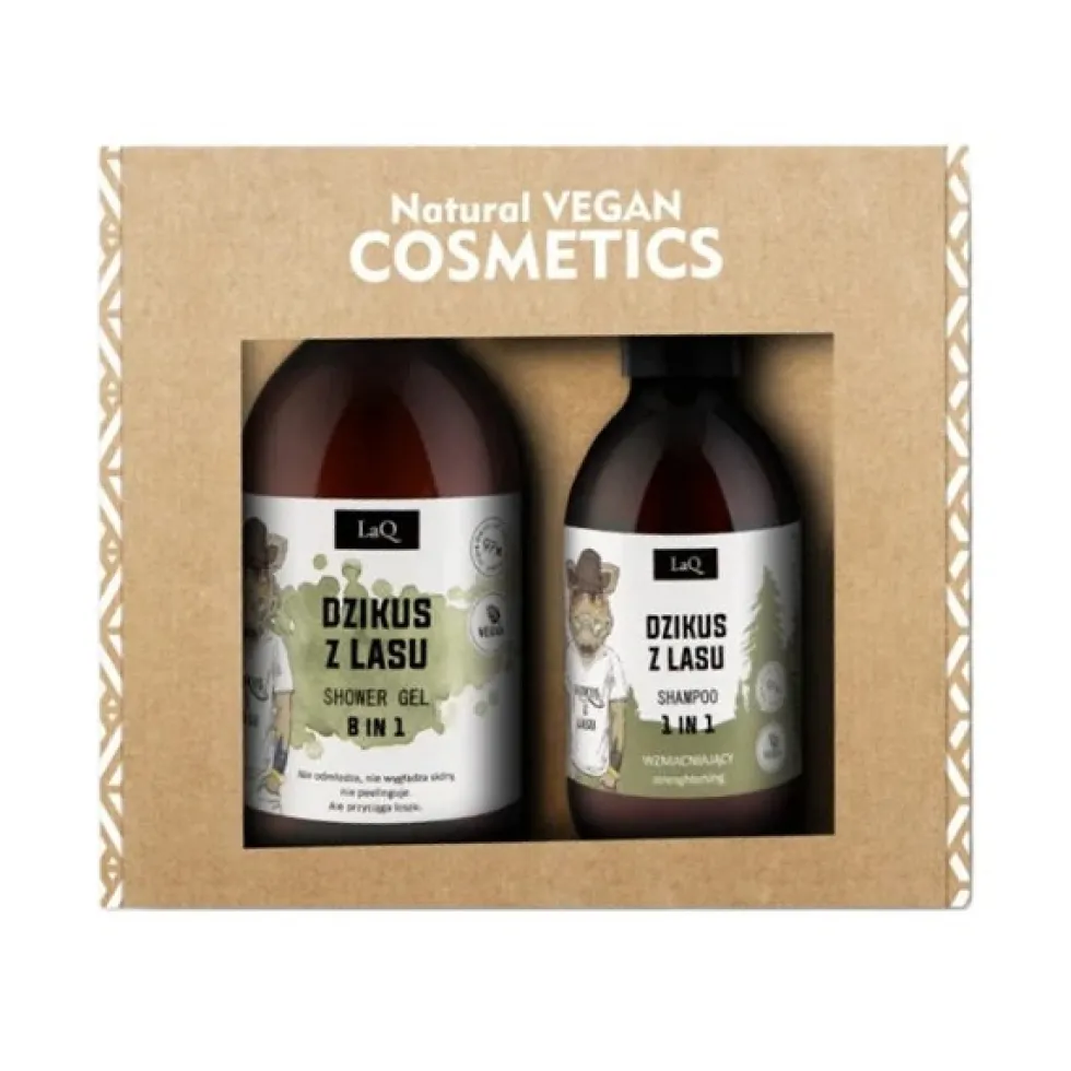 LaQ Dzikus z Lasu zestaw żel pod prysznic 500ml + szampon 300ml