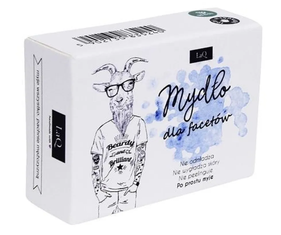LaQ Mydło dla facetów z węglem aktywnym 85ml