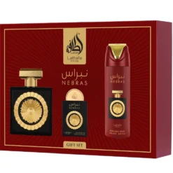 Lattafa Nebras woda perfumowana 100ml + woda perfumowana 20ml + dezodorant 200ml