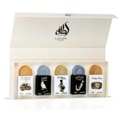 Lattafa Pride Bike1910 EDP 20ml + Shaheen Silver EDP 20ml + African Drummer EDP 20ml + Shuyukh Silver EDP 20ml + Vintage Radio EDP 20ml