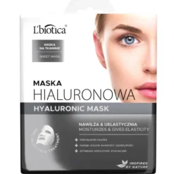 L'biotica Maska hialuronowa na tkaninie - nawilża i uelastycznia 23ml
