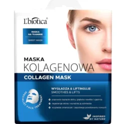 L'biotica Maska kolagenowa na tkaninie - wygładza i liftinguje 23ml