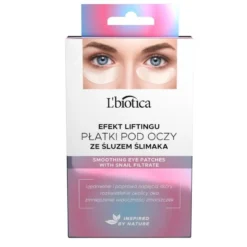 L'biotica Płatki pod oczy odmładzające ze śluzem ślimaka 3 pary