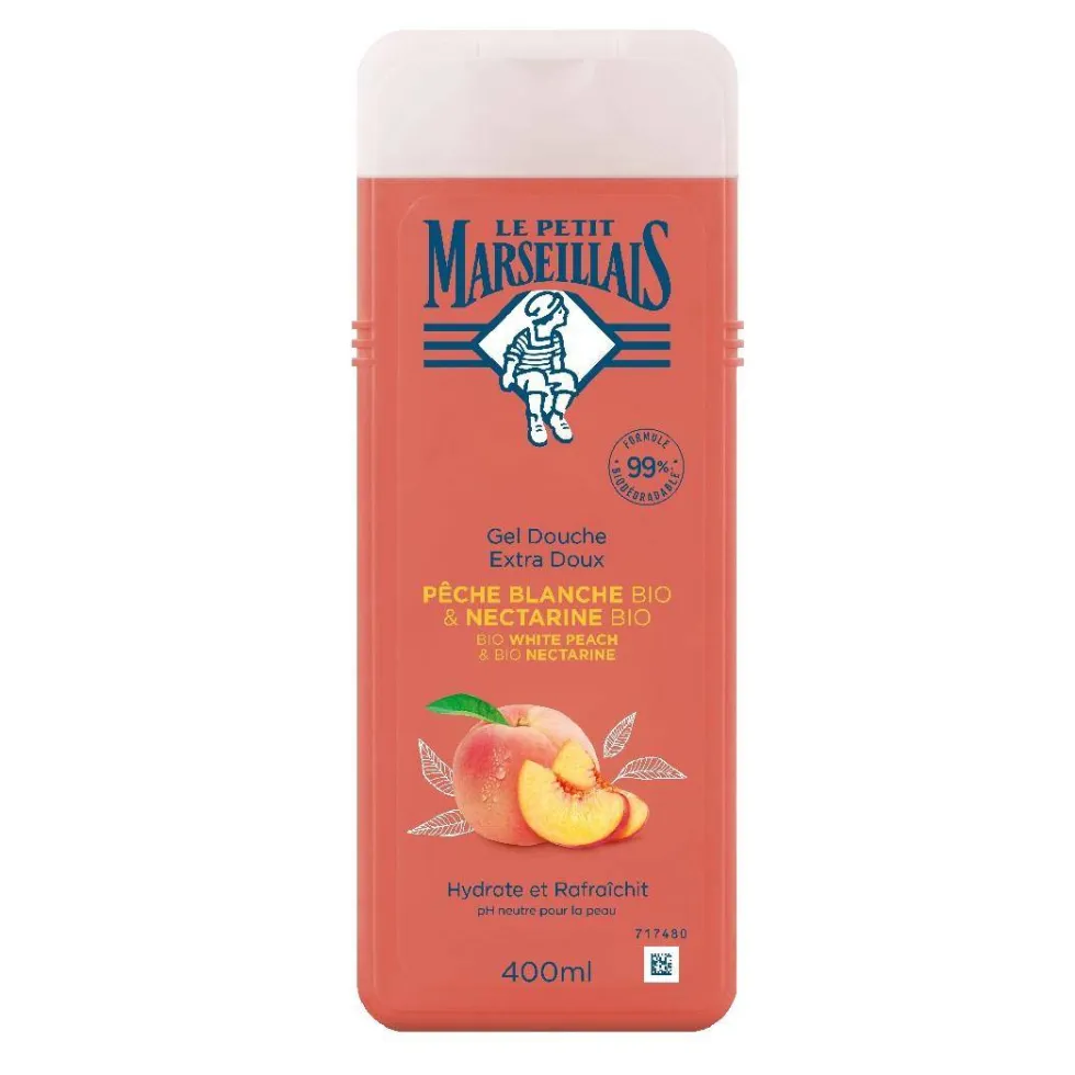 Le Petit Marseillais Żel pod prysznic Biała Brzoskwinia Bio i Nektarynka Bio 400ml