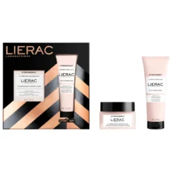 LIERAC Hydragenist zestaw nawilżający krem rozświetlający 50ml + maska wypełniająca 75ml