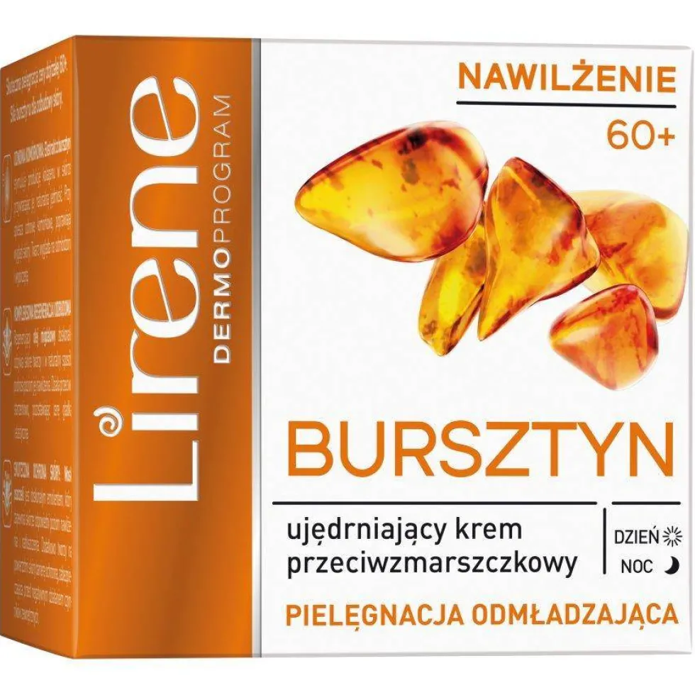 Lirene Bursztyn 60+ ujędrniający krem przeciwzmarszczkowy na dzień i noc 50ml