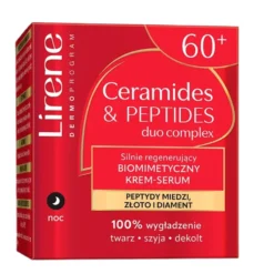 Lirene Ceramides & Peptides silnie regenerujący biomimetyczny krem-serum na noc 60+ 50ml