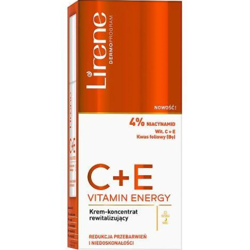 Lirene C+E Vitamin Energy krem-koncentrat rewitalizujący na dzień i na noc 40ml