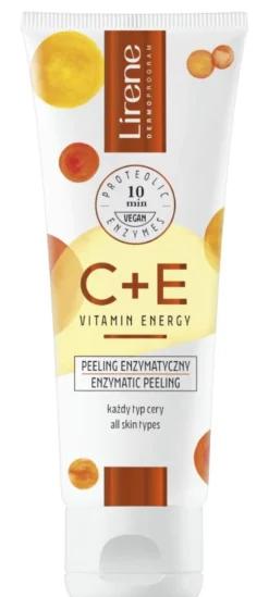 Lirene C+E Vitamin Energy rewitalizujący peeling enzymatyczny 75ml