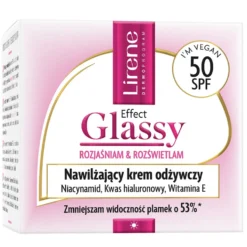 Lirene Effect Glassy nawilżający krem odżywczy SPF50 50ml