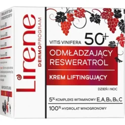 Lirene Odmładzający Resweratrol 50+ krem liftingujący na dzień i noc 50ml