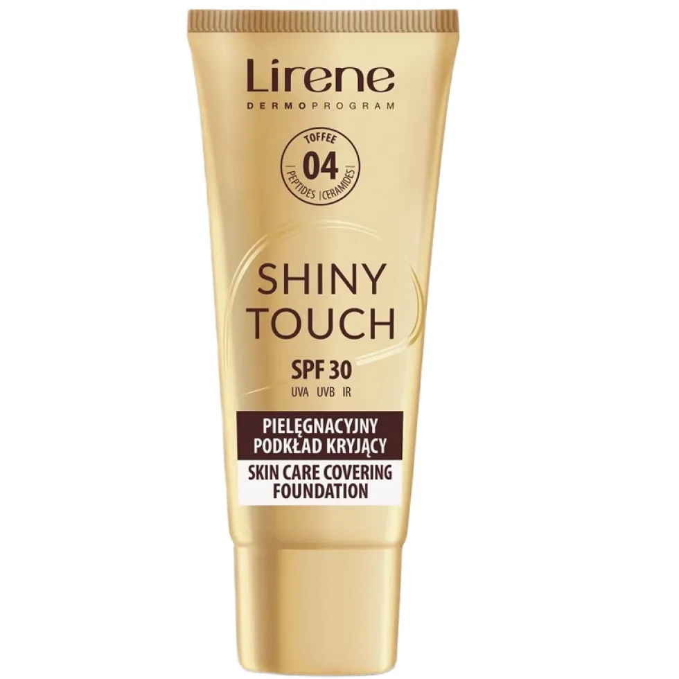 Lirene Shiny Touch pielęgnacyjny podkład kryjący 04 Toffee 30ml