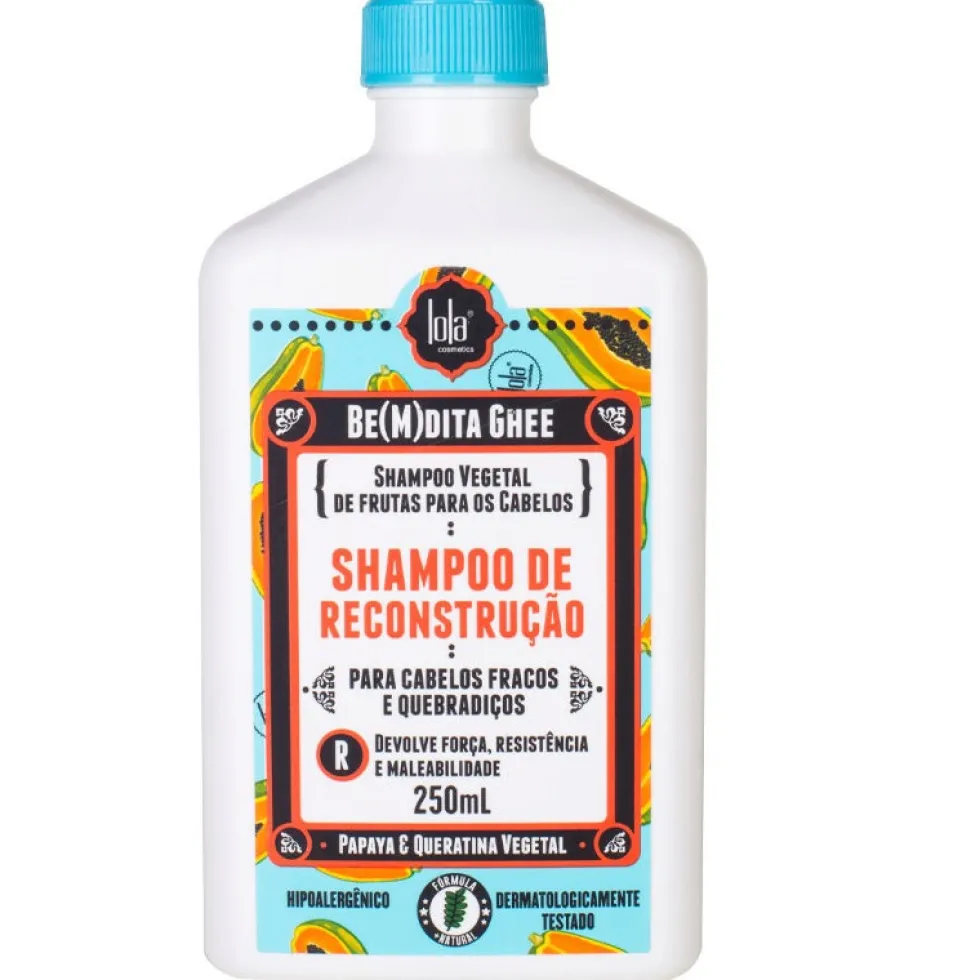 Lola Cosmetics Be(M)dita Ghee regenerujący szampon do włosów z papają i keratyną 250ml
