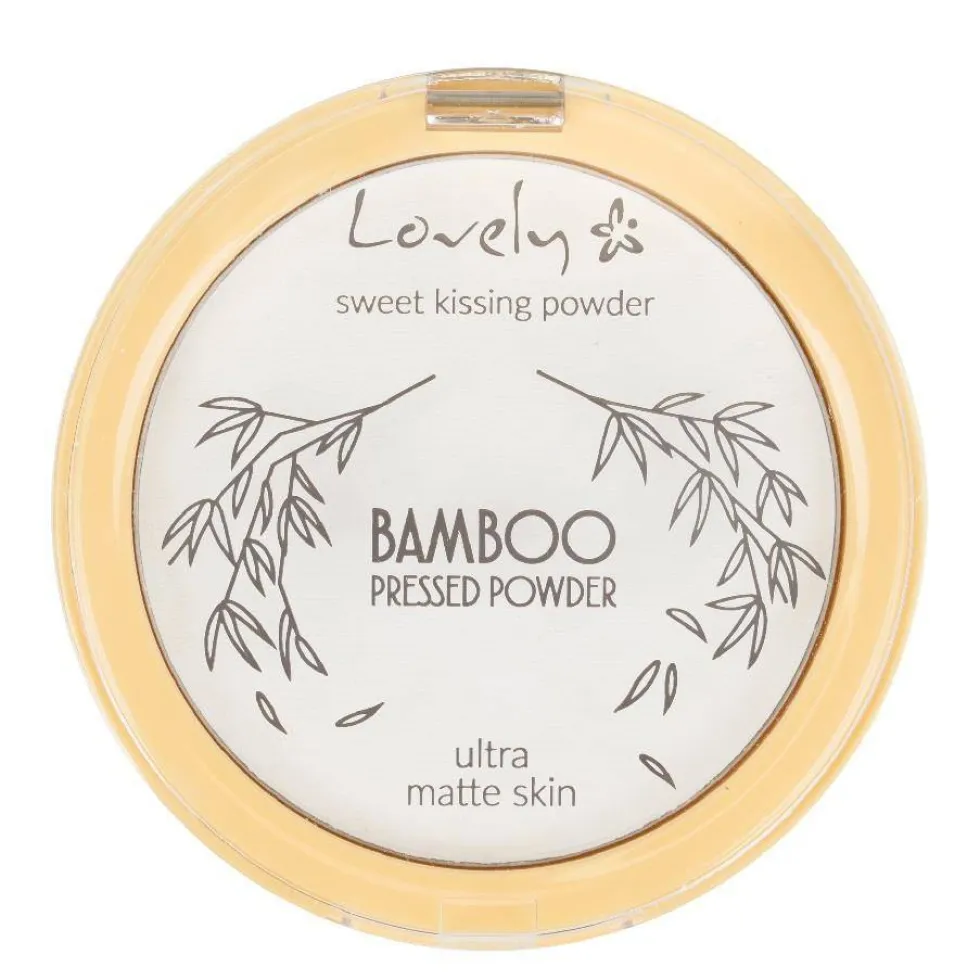 Lovely Bamboo Pressed Powder transparenty matujący puder prasowany do twarzy 10g
