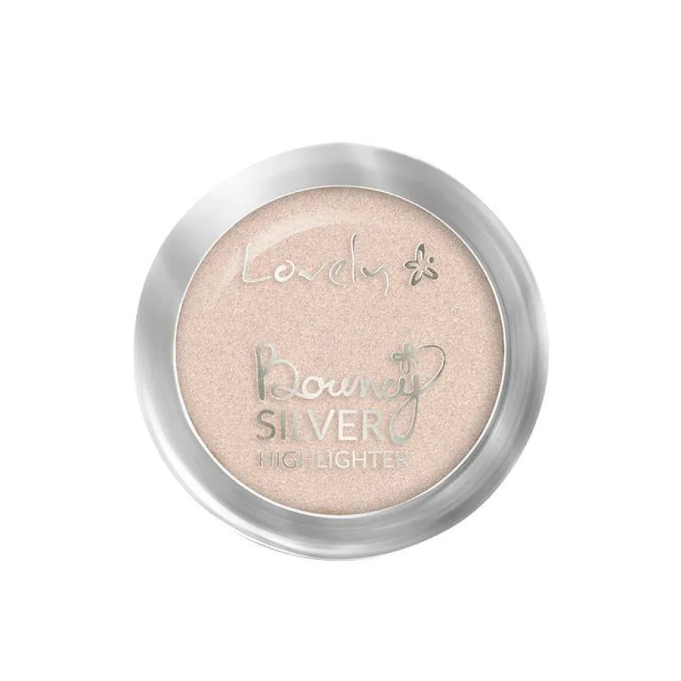 Lovely Bouncy Highlighter rozświetlacz do twarzy Silver