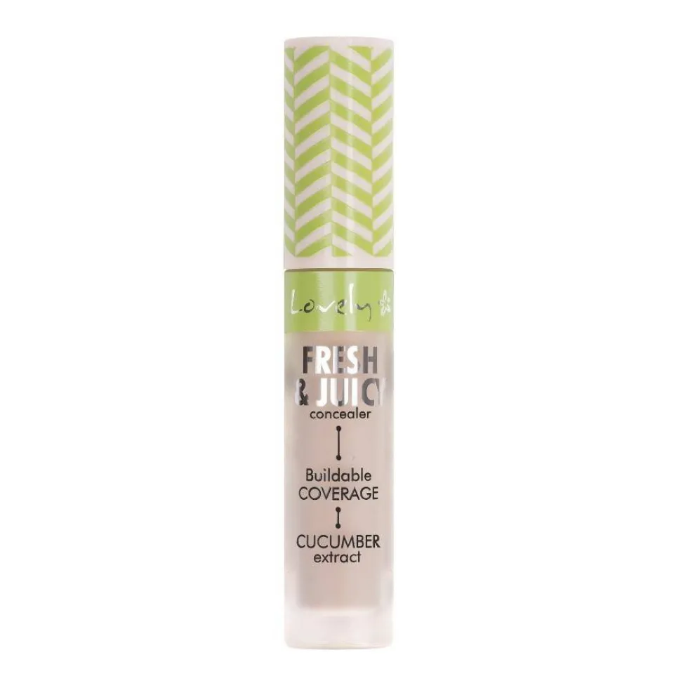 Lovely Fresh & Juicy Concealer rozświetlający korektor do twarzy z ekstraktem z ogórka 4 4.8g