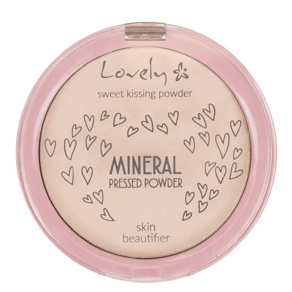 Lovely Mineral Pressed Powder transparentny silnie matujący fikser mineralny do twarzy 10g