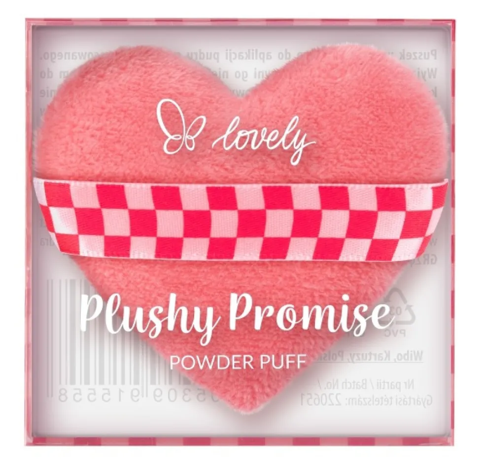 Lovely Plushy Promise puszek do pudru w kształcie serca
