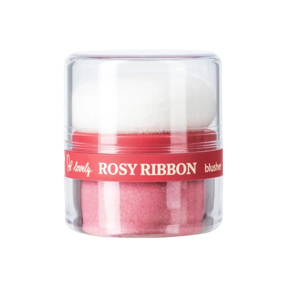 Lovely Rosy Ribbon Blusher sypki róż do twarzy 2g
