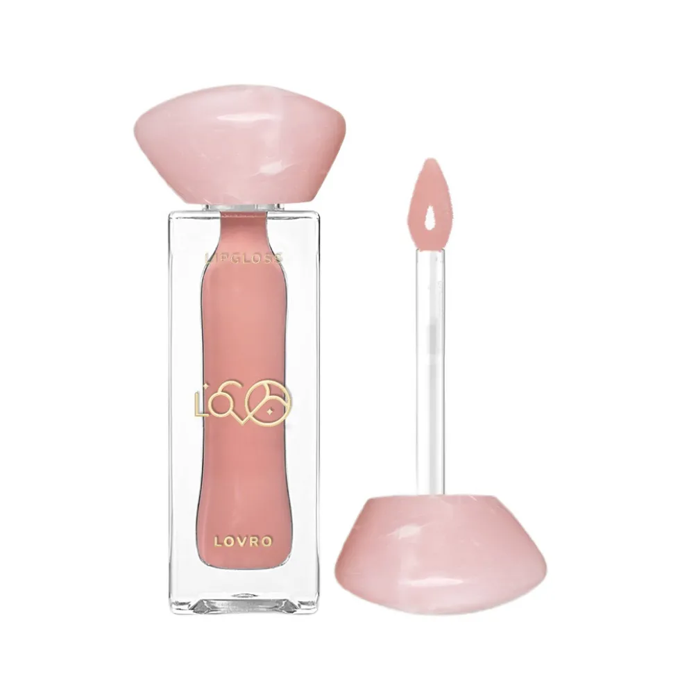 LOVRO Bloomlight Lipgloss błyszczyk optycznie powiększający usta z efektem chłodzenia 04 Nude Muse 5.5g