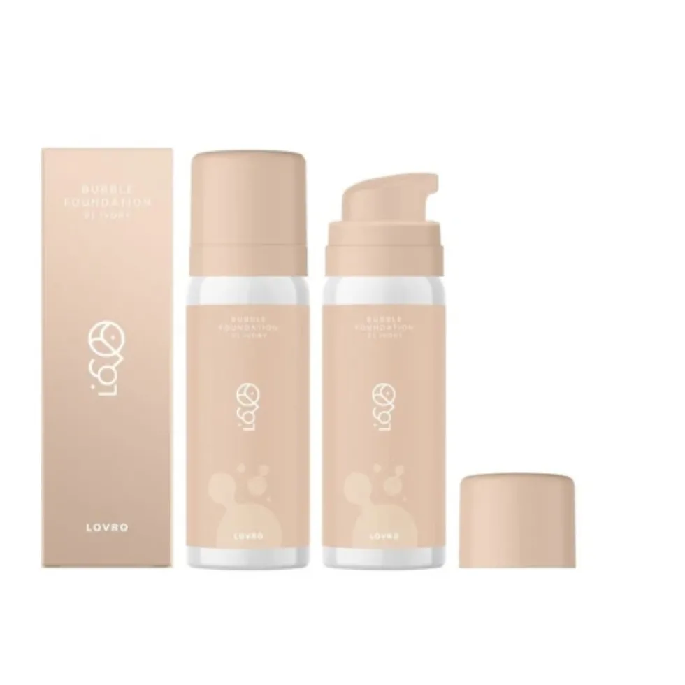 LOVRO Bubble Foundation podkład o napowietrzonej rozświetlającej formule 01 Ivory 50ml