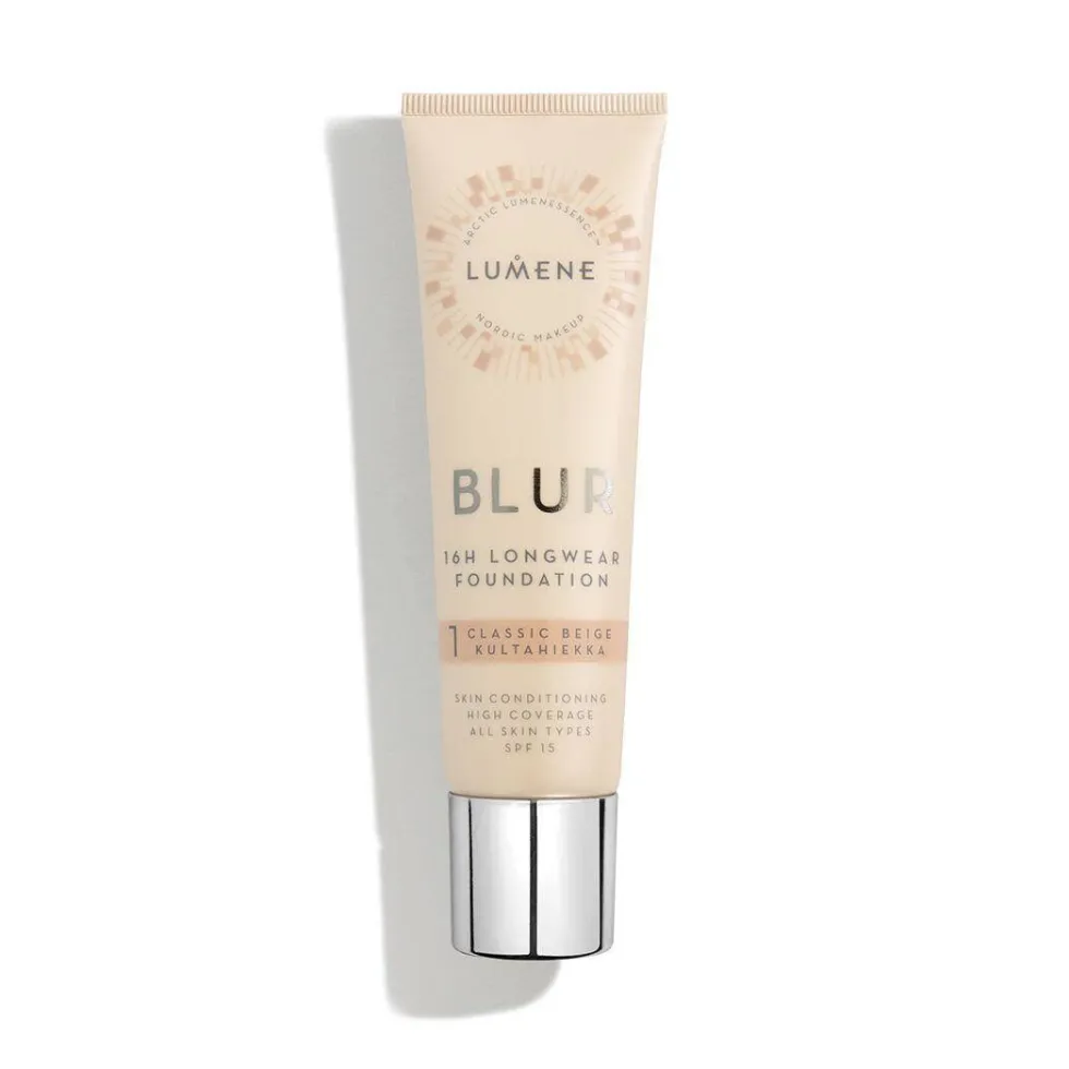 Lumene Blur 16h Longwear Foundation SPF15 wygładzający podkład do twarzy 1 Classic Beige 30ml