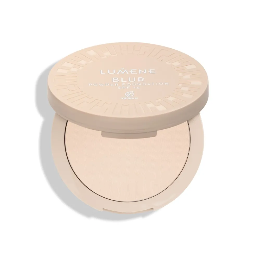 Lumene Blur Longwear Powder Foundation SPF15 długotrwały puder do twarzy 1 10g