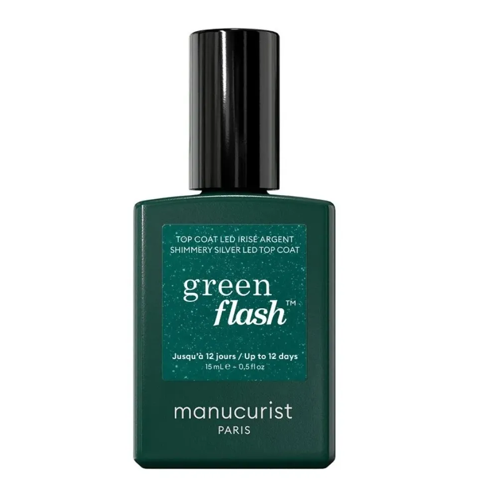 Manucurist Green Flash lakier nawierzchniowy Shimmery Silver 15ml