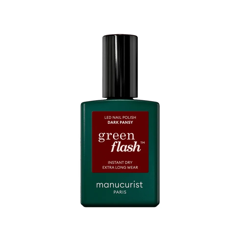 Manucurist Green Flash Nail Polish lakier do paznokci Dark Pansy 15ml