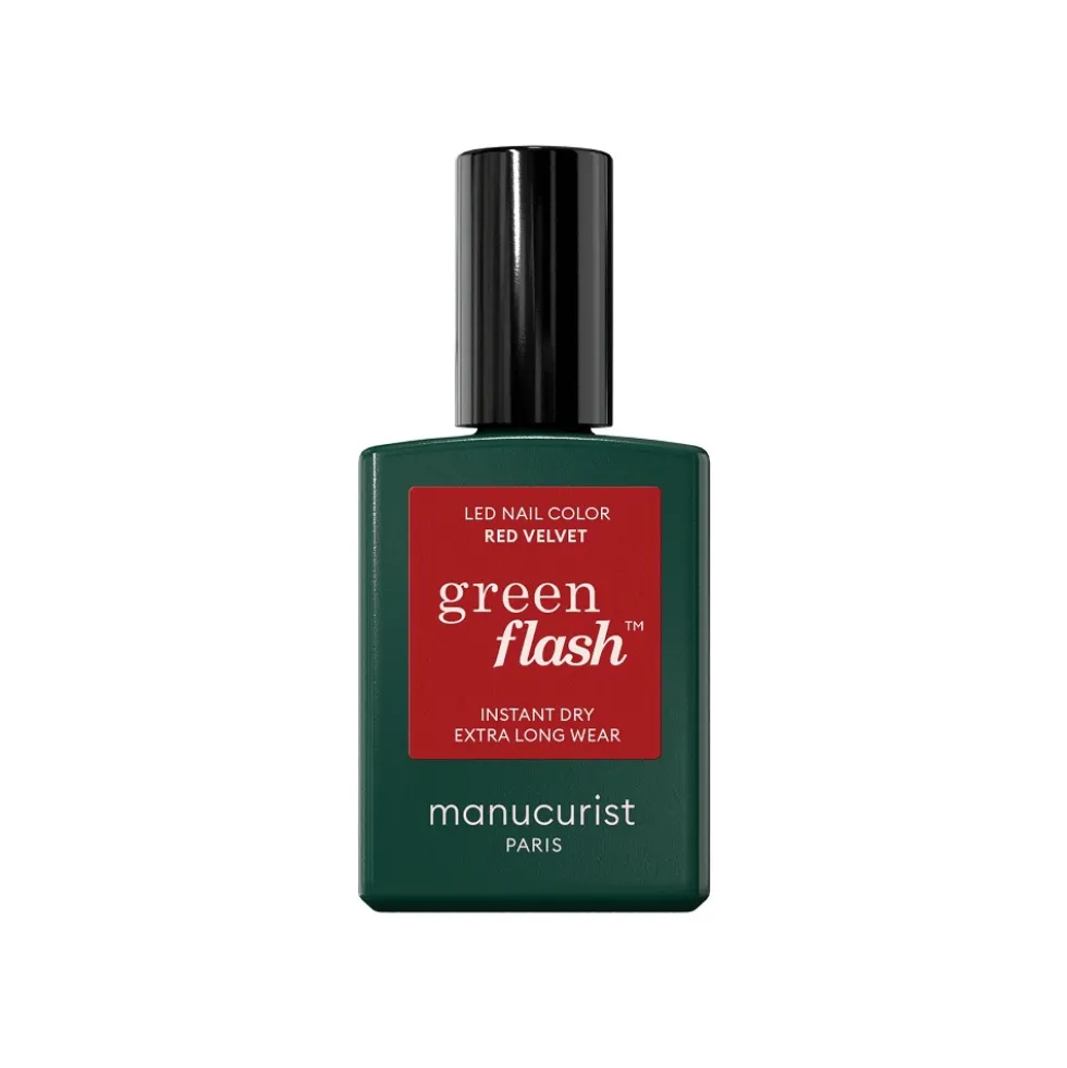 Manucurist Green Flash Nail Polish lakier do paznokci Red Velvet 15ml