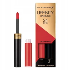 Max Factor Lipfinity Lip Colour dwufazowa pomadka w płynie o długotrwałym efekcie 140 Charming