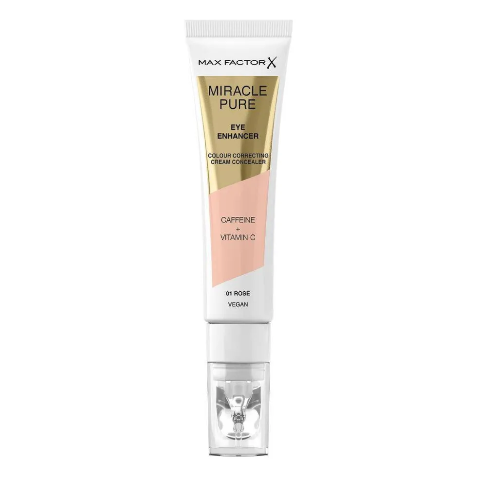 Max Factor Miracle Pure Eye Enhancer rozświetlający korektor zapewniający 24-godzinne nawilżenie 01 Rose 10ml