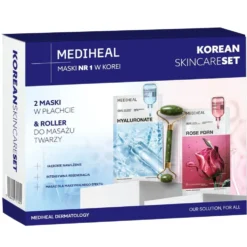 Mediheal Korean Skincare Set zestaw maski w płachcie 2x24ml + roller do masażu twarzy