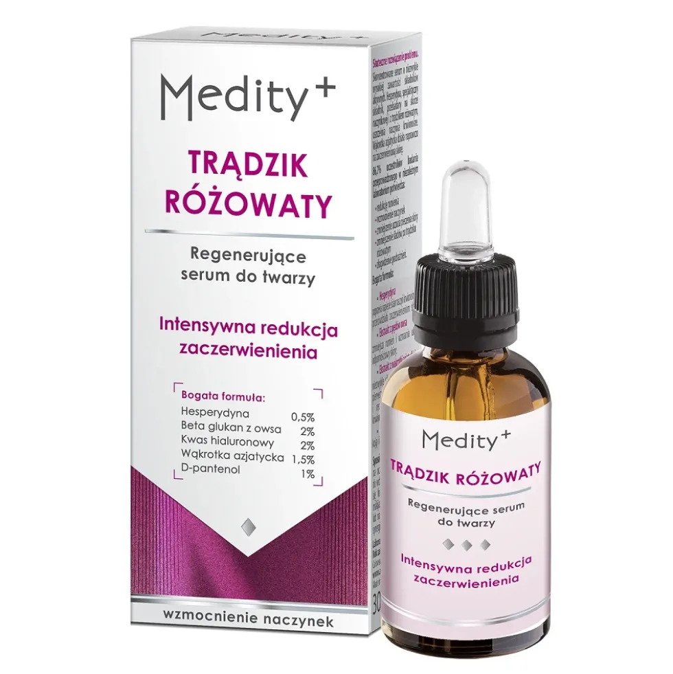 Medity+ Trądzik Różowaty regenerujące serum do twarzy 30ml