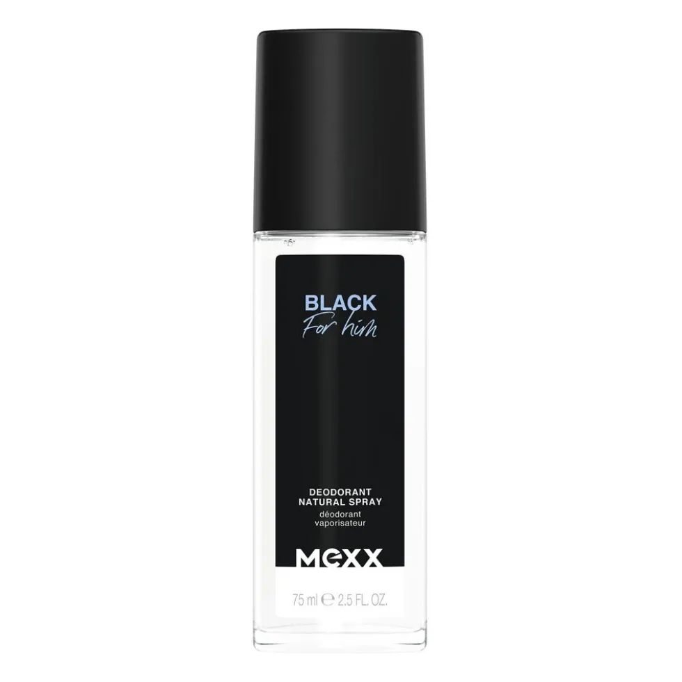 Mexx Black For Him dezodorant w naturalnym sprayu 75ml
