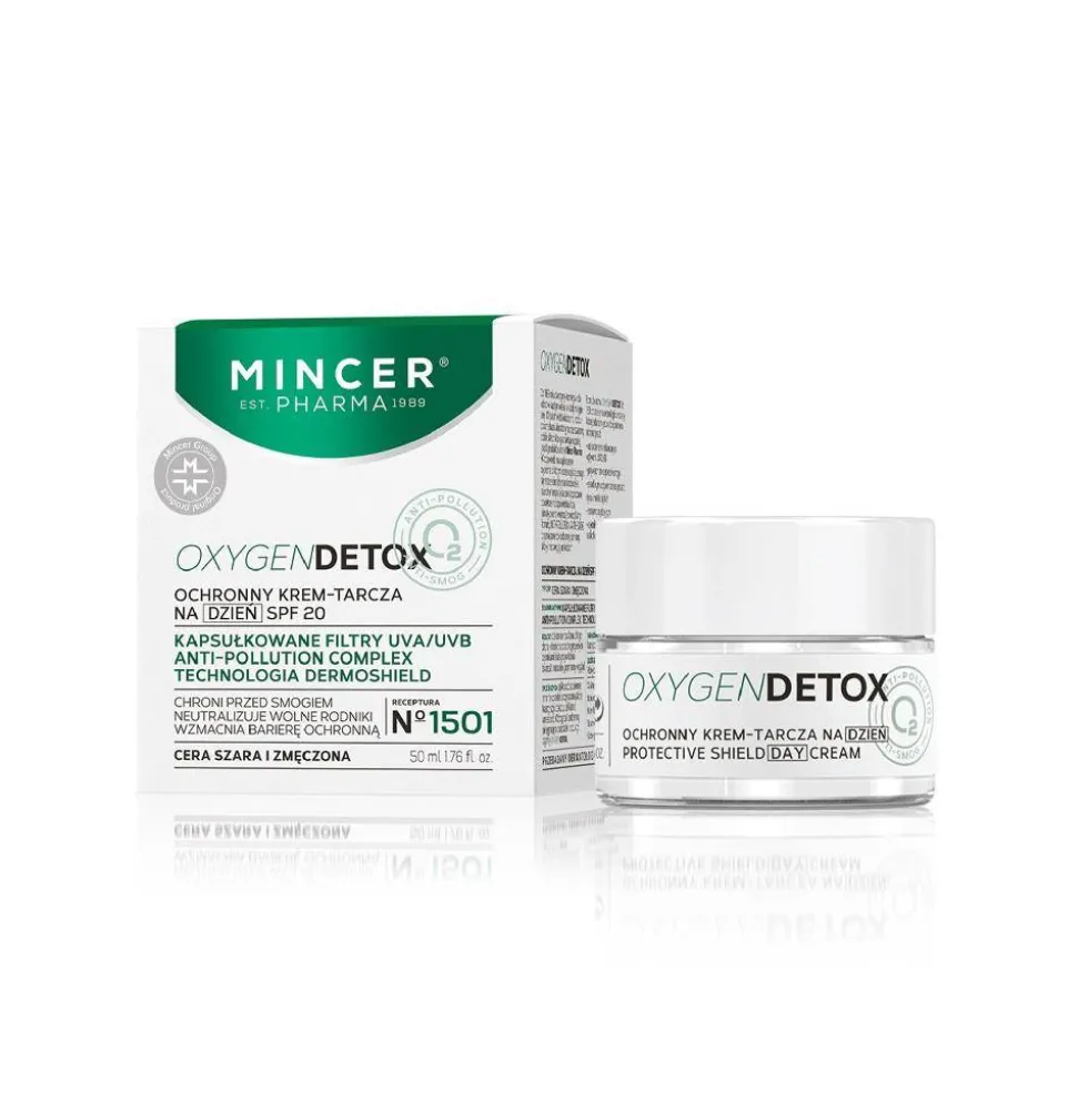 Mincer Pharma Oxygen Detox ochronny krem-tarcza na dzień SPF20 No.1501 50ml