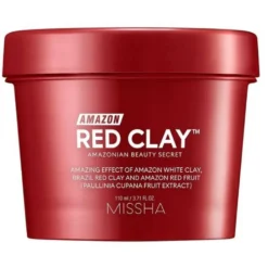 Missha Amazon Red Clay Pore Mask oczyszczająca maseczka typu wash-off 110ml