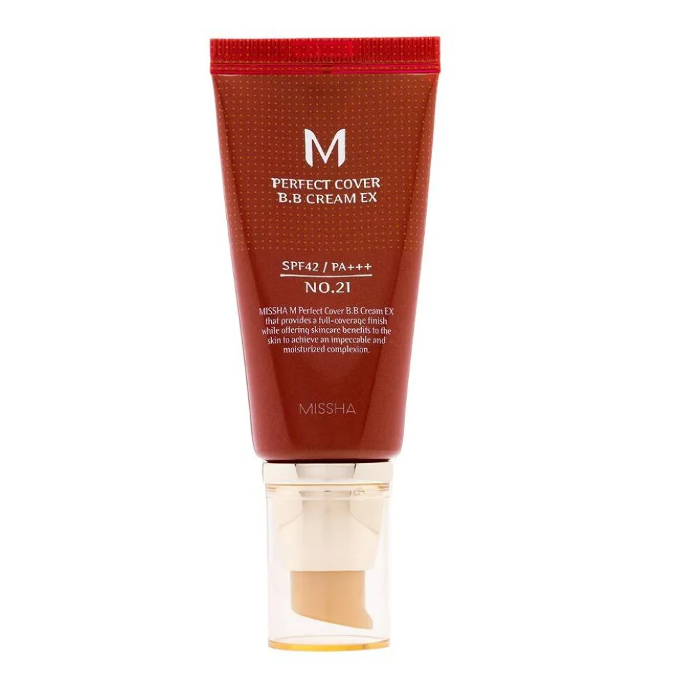 Missha M Perfect Cover BB Cream SPF42/PA+++ wielofunkcyjny krem BB No.21 Light Beige 50ml