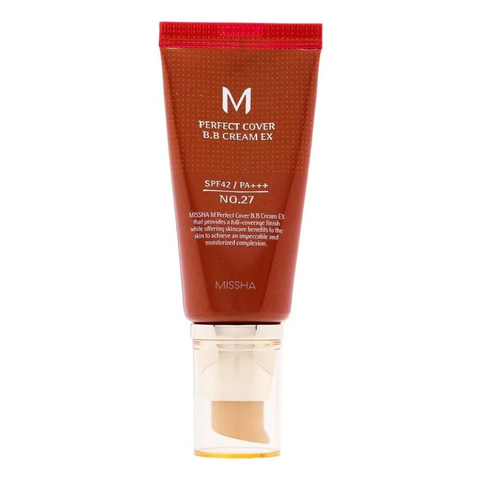 Missha M Perfect Cover BB Cream SPF42/PA+++ wielofunkcyjny krem BB No.27 Honey Beige 50ml