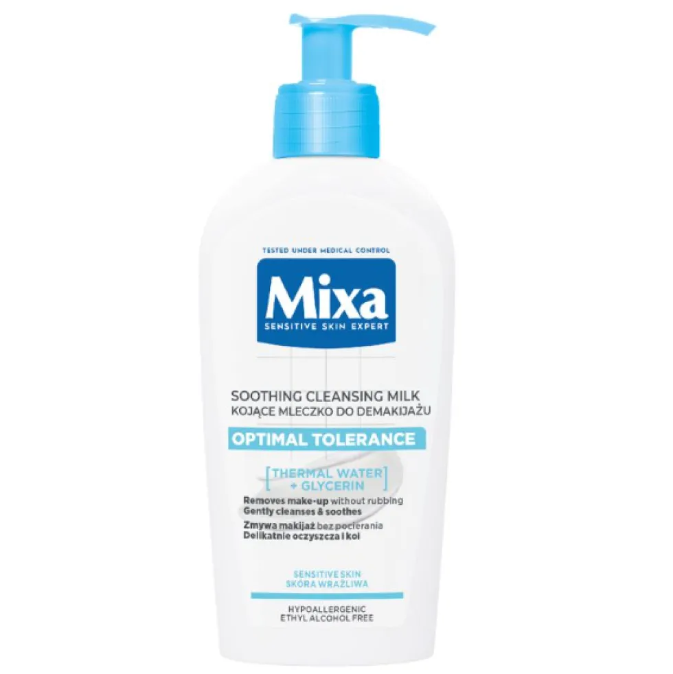 MIXA Optymalna Tolerancja kojące mleczko do demakijażu 200ml