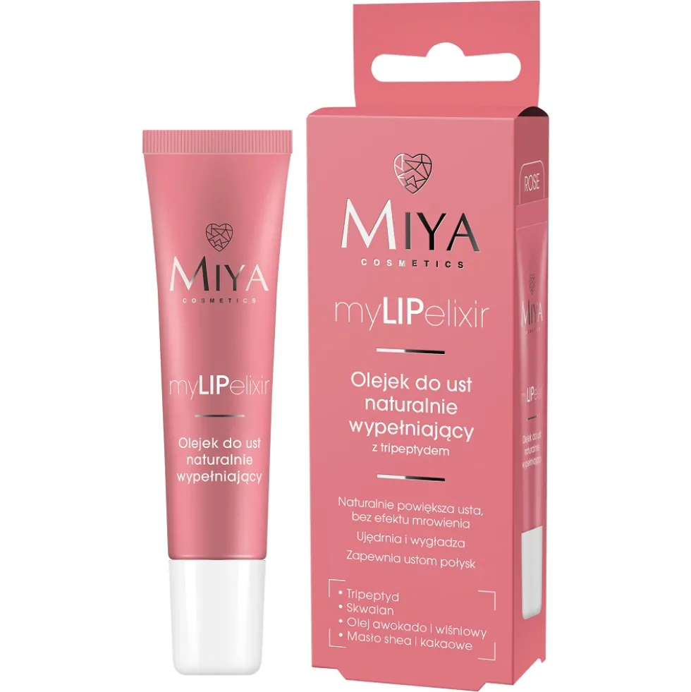 Miya Cosmetics myLIPelixir olejek do ust naturalnie wypełniający rose 10g