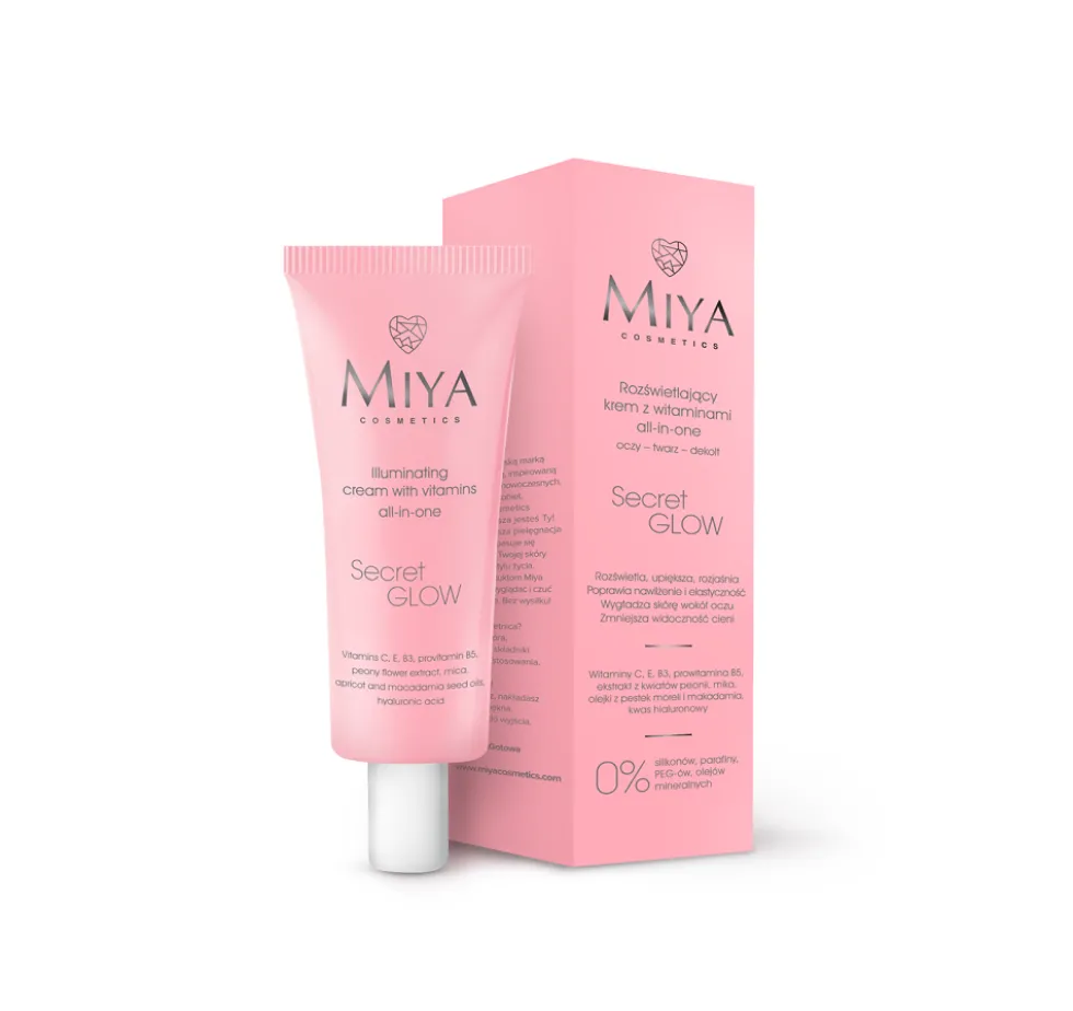 Miya Cosmetics Secret Glow rozświetlający krem z witaminami all-in-one 30ml