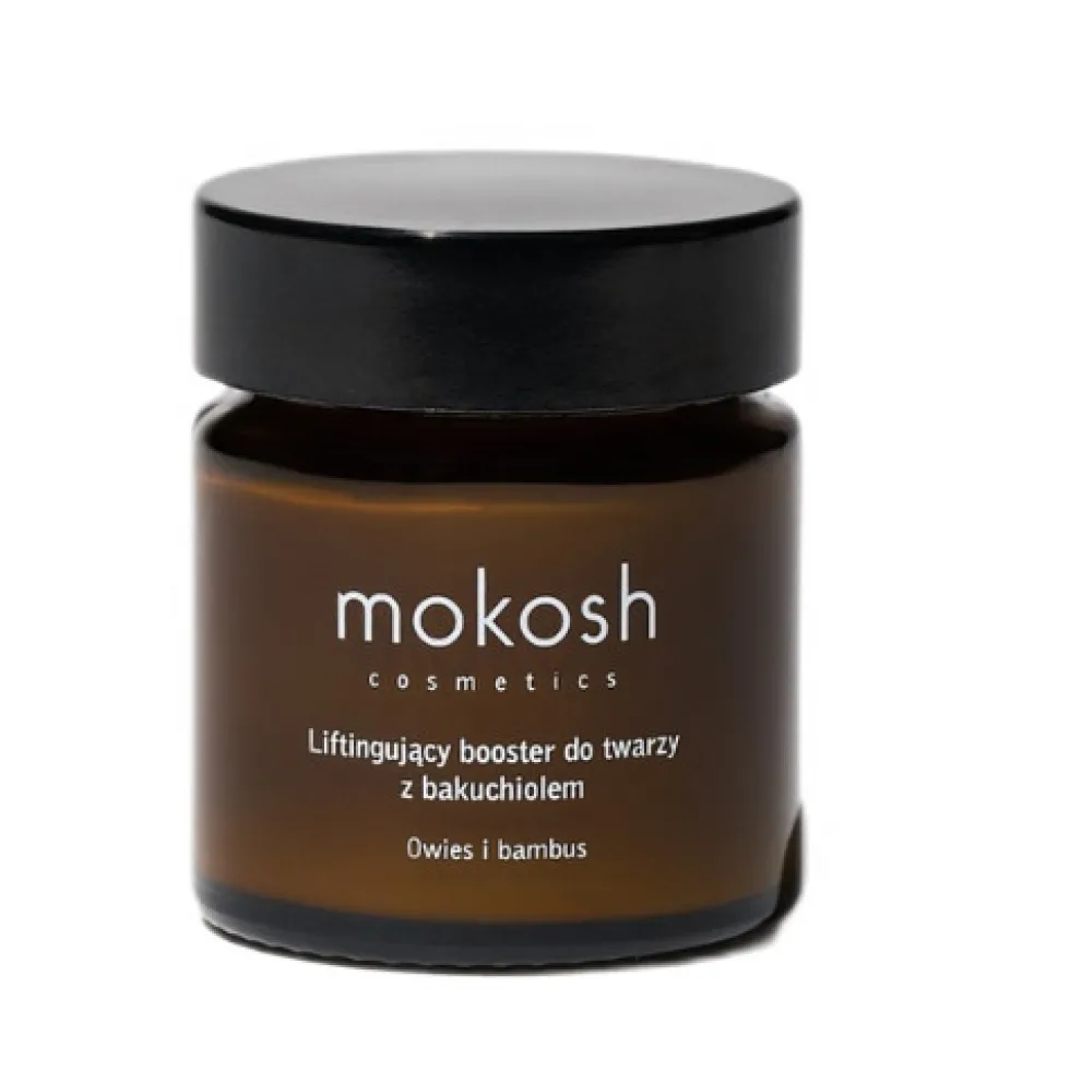 Mokosh Liftingujący booster do twarzy z bakuchiolem Owies i Bambus 30ml