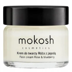 Mokosh Ujędrniający krem do twarzy anti-aging Róża z jagodą 15ml