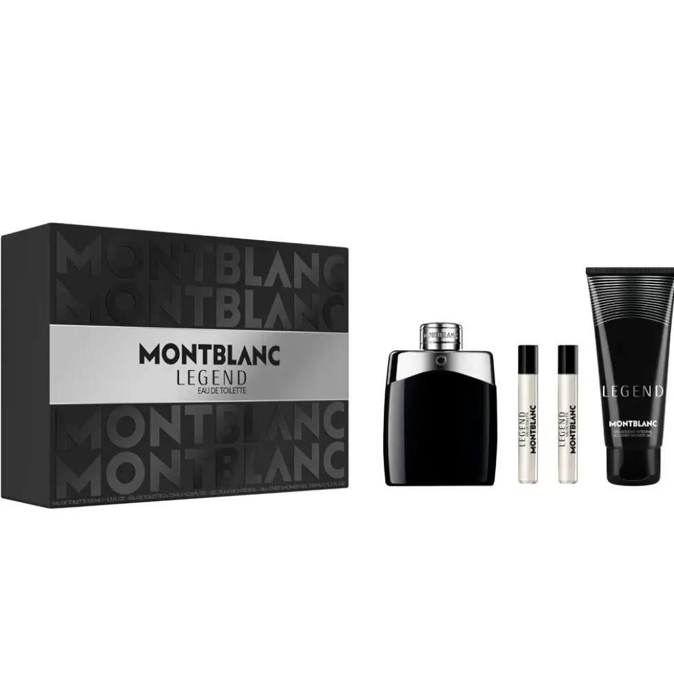 Mont Blanc Legend zestaw woda toaletowa spray 100ml + woda toaletowa spray 2x7.5ml + żel pod prysznic 100ml