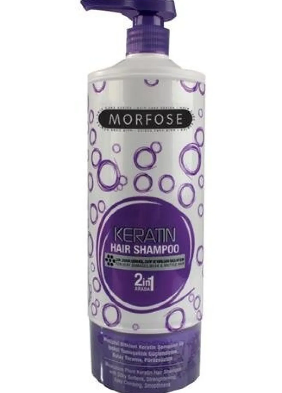 Morfose Keratin Hair Shampoo 2in1 szampon do włosów zniszczonych 1000ml