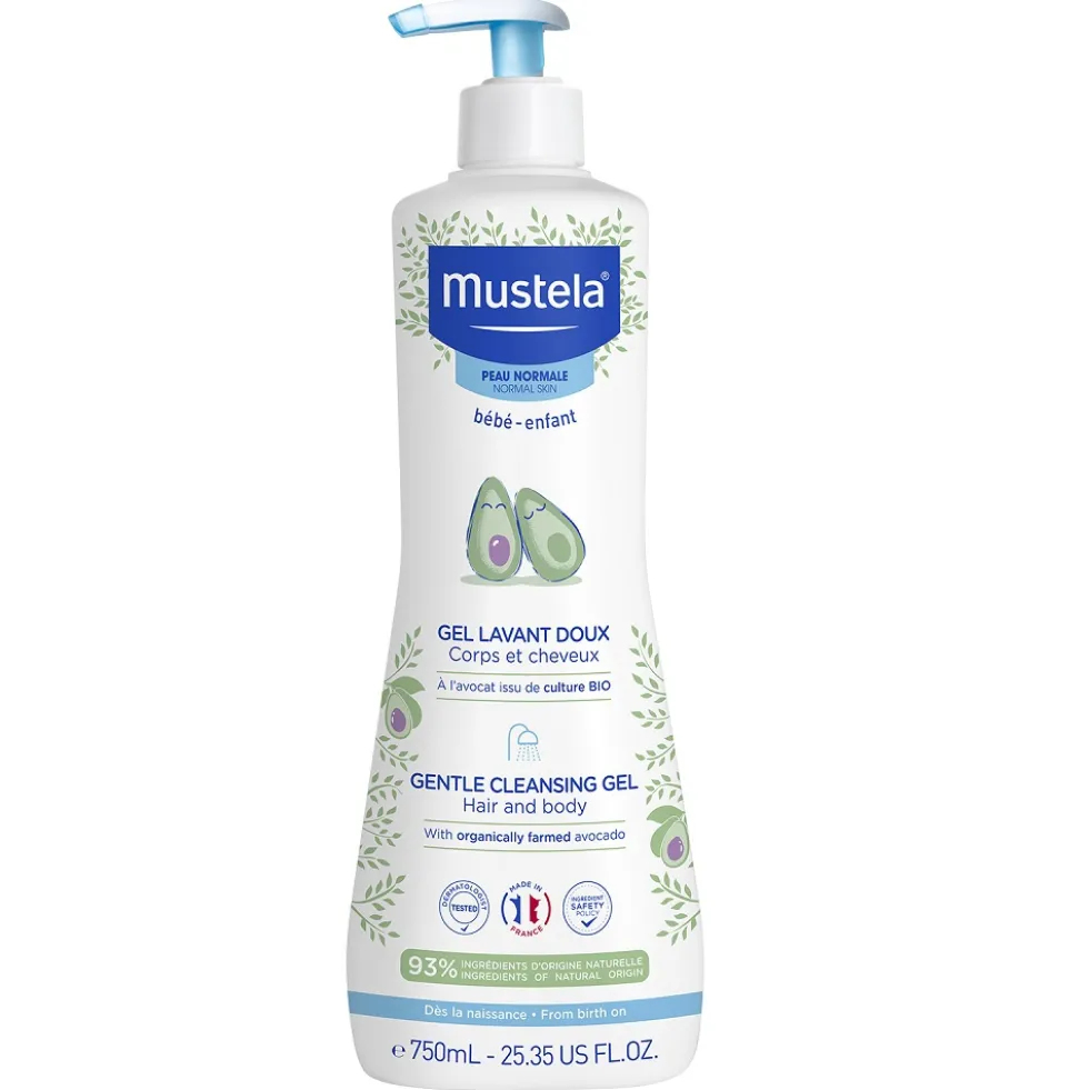 Mustela Gentle Cleansing Gel delikatny żel do mycia ciała i włosów 750ml